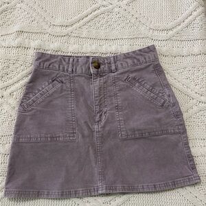 Lavender Corduroy skirt American Eagle size 0